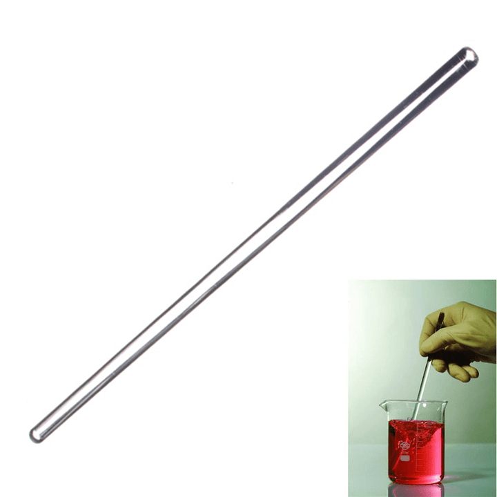 30Cm Glass Stirring Rod Home Brewing round Head Stirring Stick Rod Multifunction Bar Tool - MRSLM