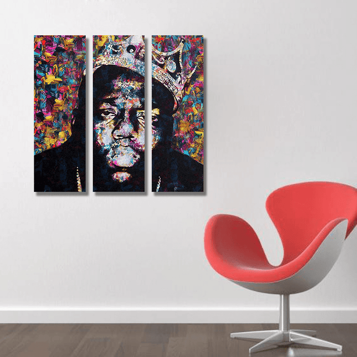 Miico Hand Painted Three Combination Decorative Paintings People Portrait Oil Painting Wall Art for Home Decoration - MRSLM