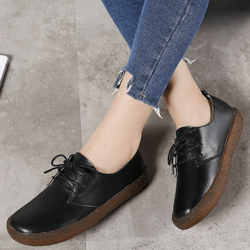 Soft Casual Flat Loafers in Leather - MRSLM