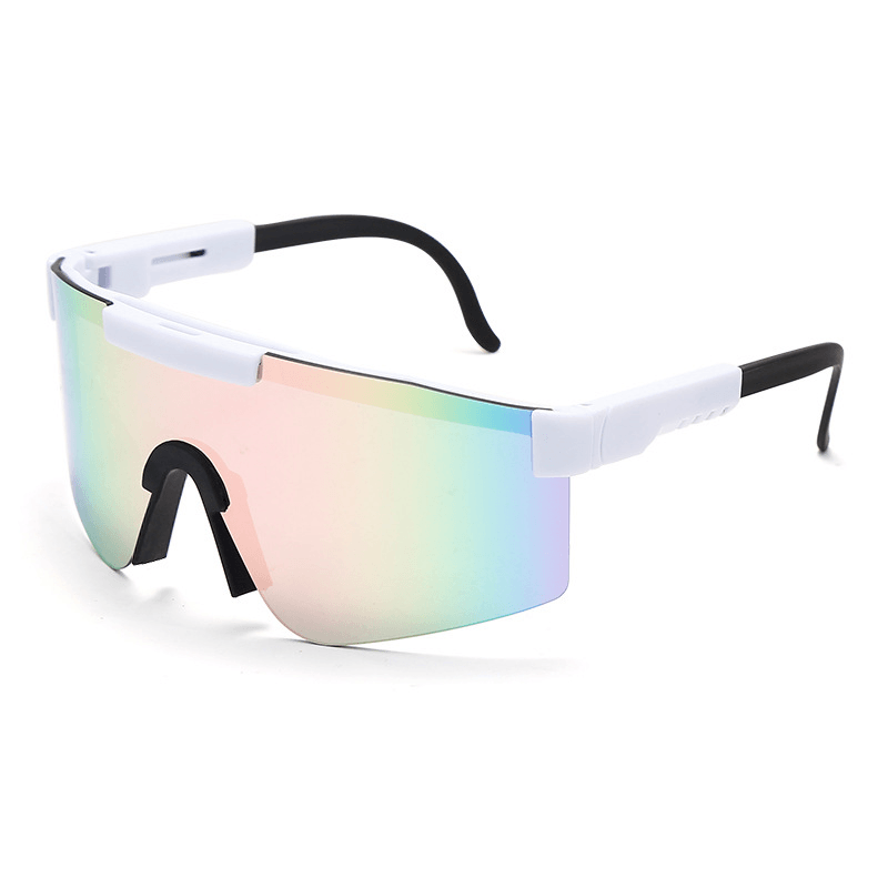 Colorful Full Electroplating Real Film Sports Sunglasses - MRSLM