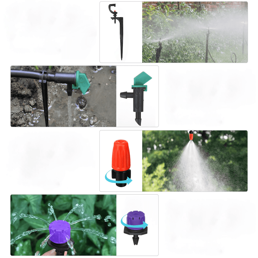 29M 153PCS Drip Irrigation Kit Automatic Sprinkler DIY Garden Watering Micro Drip Irrigation System Hose Kits - MRSLM