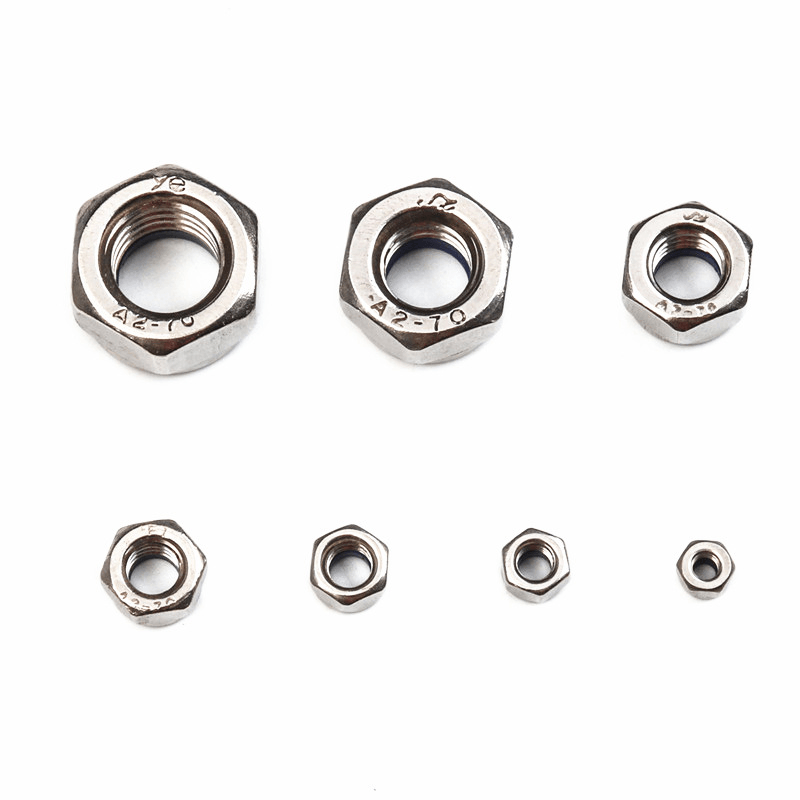 Suleve MXSN6 180Pcs Stainless Steel Metric Hex Nuts Self-Locking Nylon Insert Lock Nuts Assortment Kit M3-M12 - MRSLM