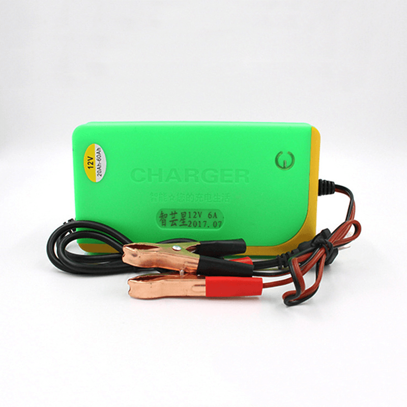 BIKIGHT 001 12V 6A Motorcycle Electric Bicycle 20-60AH Lead Acid Battery Charger Pulse Smart Charger - MRSLM