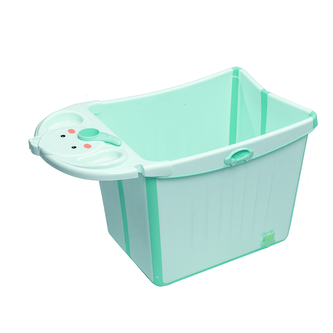 Kids Large Foldable Anti-Slip Bath Tub Baby Long-Term Temperature Locking Bucket - MRSLM