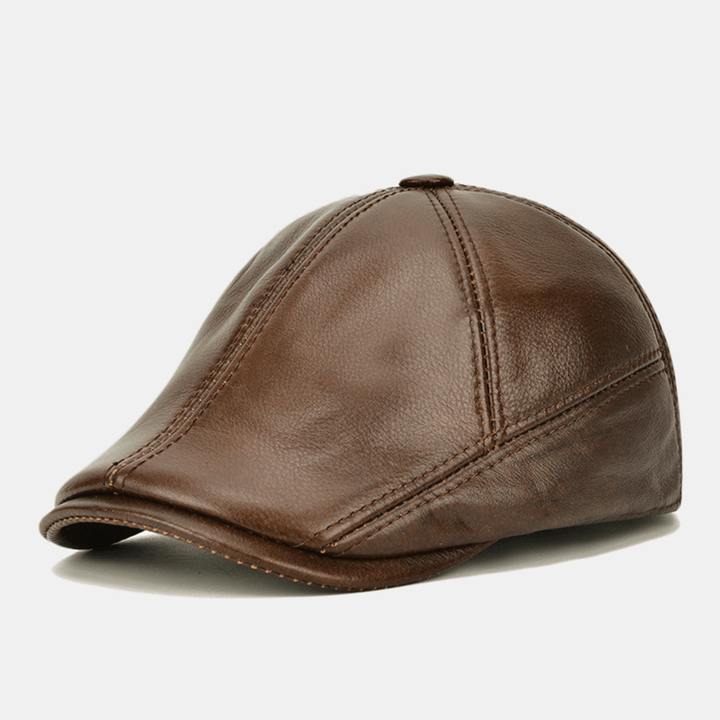 Cowhide Duck Tongue Forward Hat - MRSLM