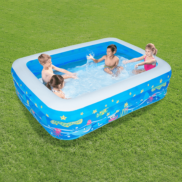 Inflatable Swimming Pool Kids Adult Yard Garden Family Party Outdoor Indoor Playing Inflatable Bathtub - MRSLM