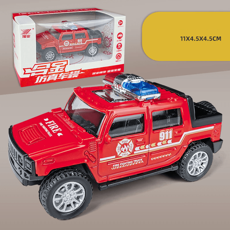 Children'S Simulation Off-Road Hummer Alloy Toy Car - MRSLM