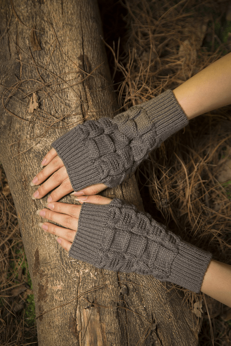 Warm Knit Fingerless Gloves - MRSLM