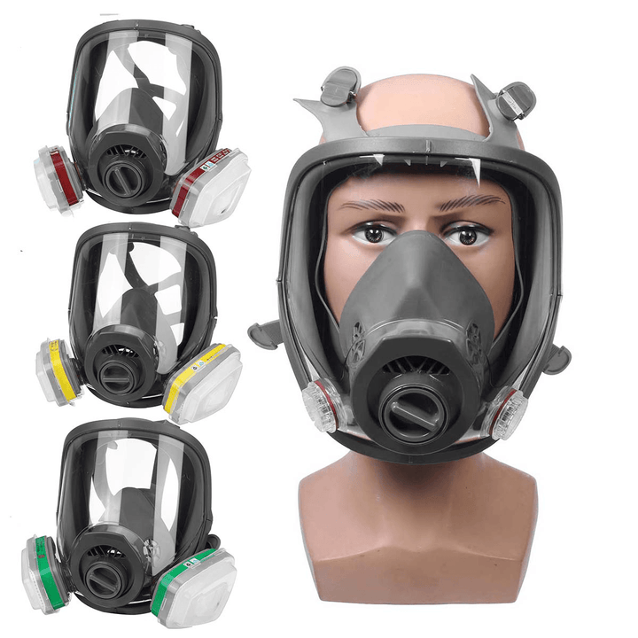 Safety Gas Mask Painting Spraying Full Face Multiple Combinations Protection Breathable Face Mask - MRSLM