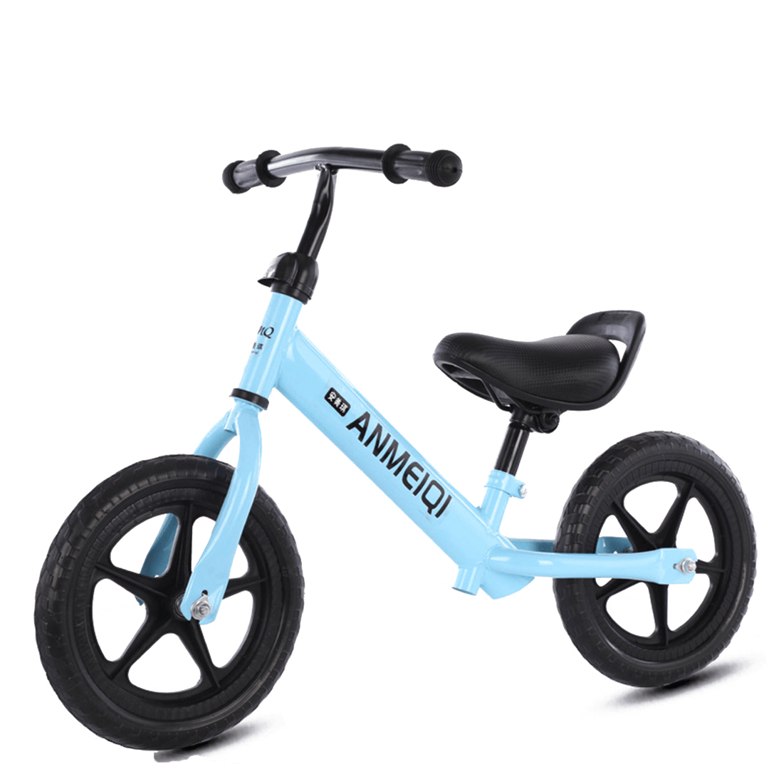 12 Inch 2 Wheel Kids No Pedal Balance Bike for Aged 1-6 Children Toddler Bicycle Balance Training Gifts Boys＆Girls - MRSLM