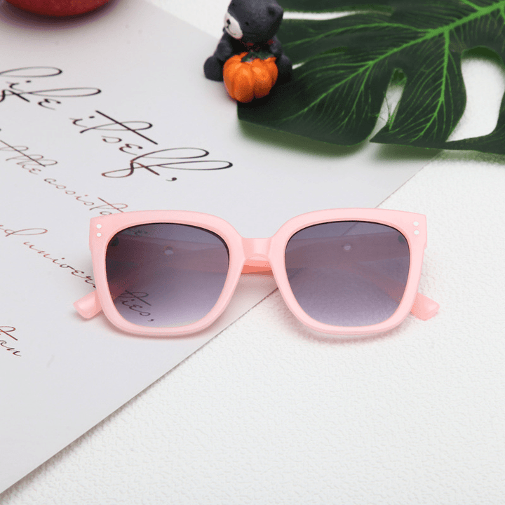 Youth Sunglasses Anti-Ultraviolet Retro Children'S Personality Literary Big Frame - MRSLM