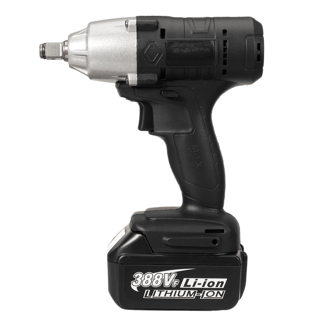 588N.M 1/2'' LED Cordless Electric Impact Wrench Drivers Tool W/ None/1/2 Battery Also for Makita 18V Battery - MRSLM