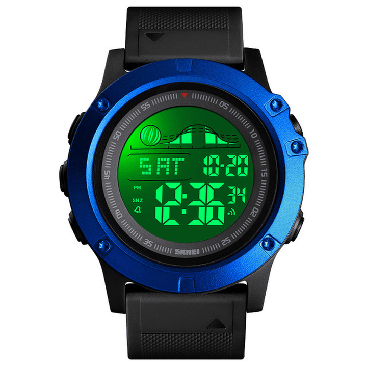 SKMEI 1476 Large Dial Multi-Function Chronograph Alarm Outdoor Sports Waterproof Men Watch Digital Watch - MRSLM