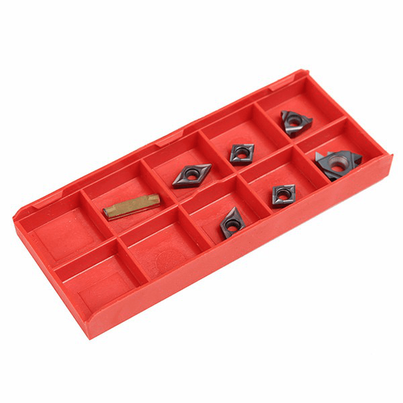 7Pcs 12Mm Shank Lathe Turning Tool Holder Boring Bar with 7Pcs Carbide Insert and Wrench - MRSLM