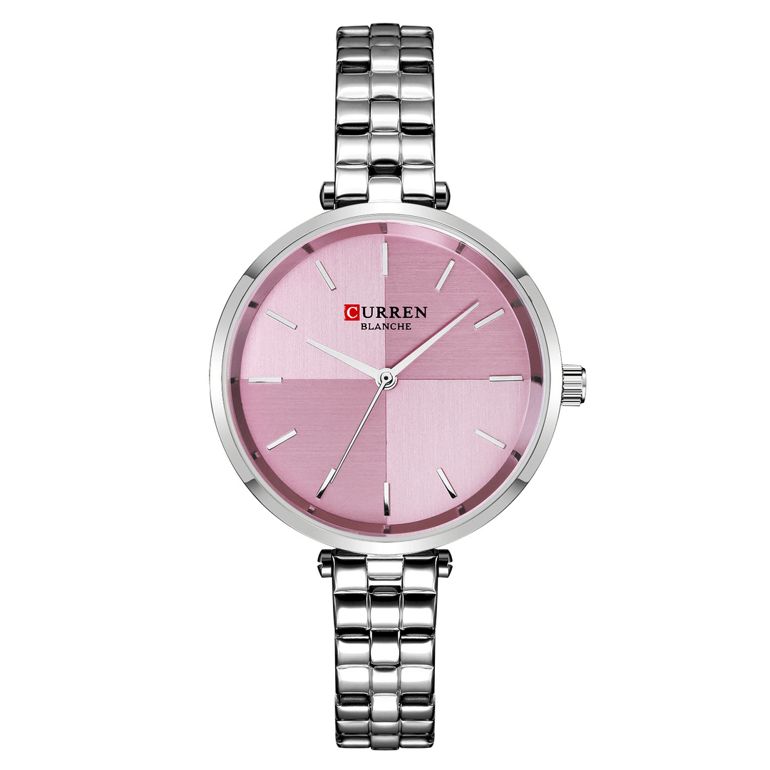 CURREN 9043 Simple Style Ladies Wrist Watch Stainless Steel Band Quartz Watches - MRSLM