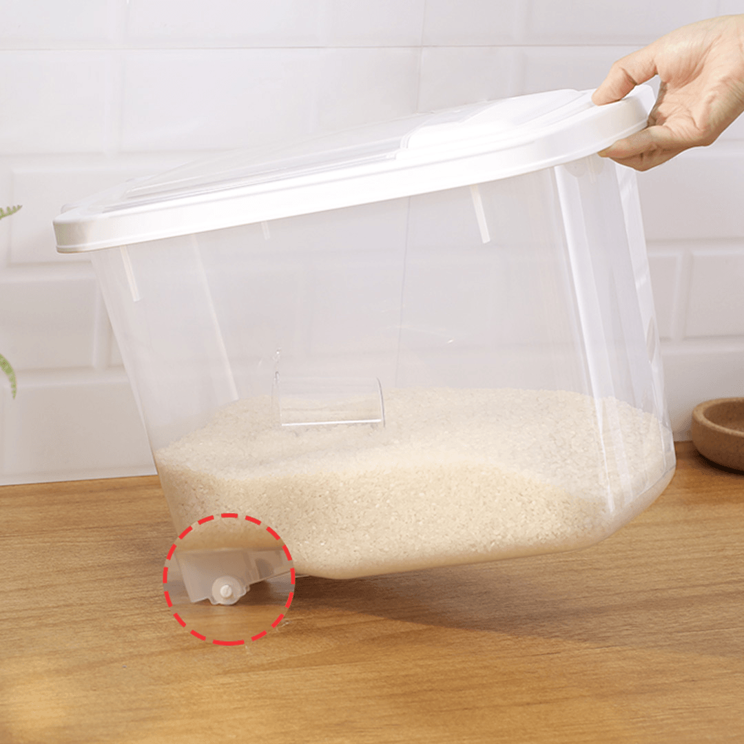 QUANGE Multi-Function Rice Storage Bucket 5KG/10KG from Kitchen Storage Container Rice Storage Box - MRSLM