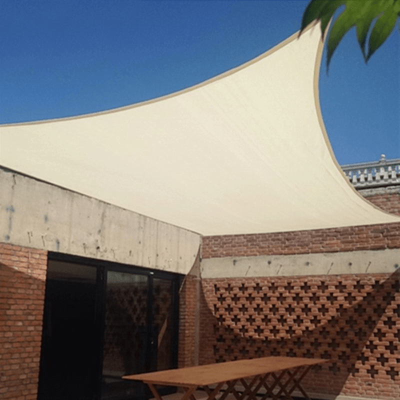 2.4M/8Ft Square Sun Shade Sail UV Water Resistant Canopy Patio Garden Tent Awning - MRSLM