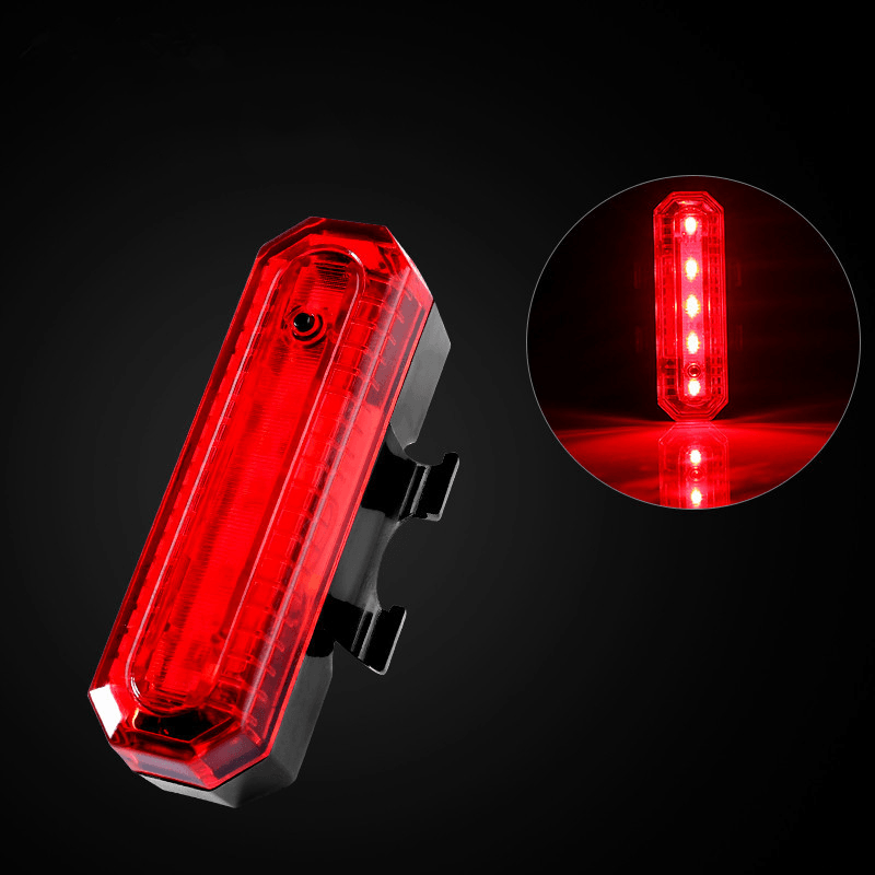 XANES TL17 Bike Bicycle USB Warning Tail Light Waterproof Cycling Scooter Motorcycle E-Bike Tailligh - MRSLM