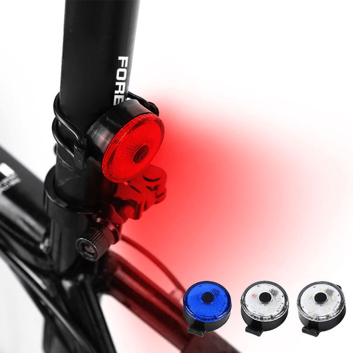 BIKIGHT USB LED Bike Tail Light 100Lm 3 Modes Adjustable Bicycle Warning Lamp Rear Flashlight Cycling - MRSLM