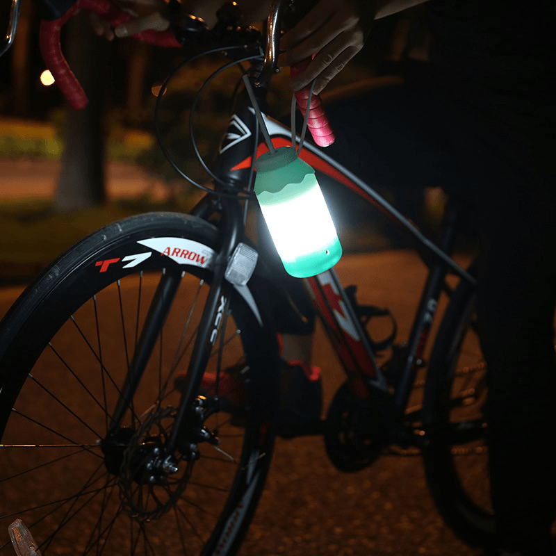 BIKEIGHT Romantic Telescopic Switch Milk Bottle Shape LED Light Silicone USB Charging Bedside Light - MRSLM