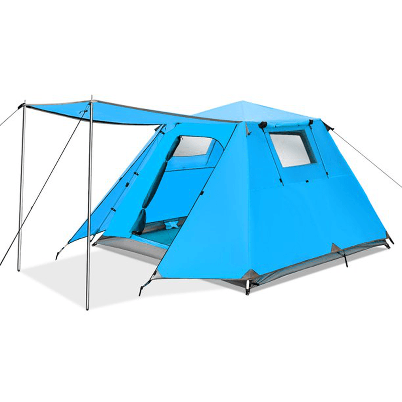 Tooca 4-Persons Camping Tent 3 Colors Double Instant Set Waterproof Outdoor Sun Shade Shelters Beach Backpacking Hiking - MRSLM