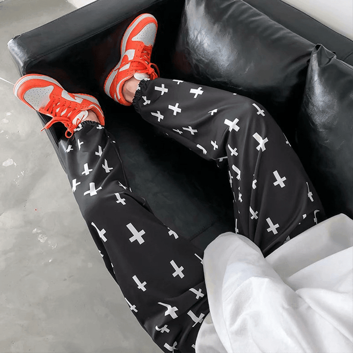 Pants Men'S Spring Men'S Footwear Casual Trousers Men'S Loose Korean Style Trendy Nine-Point Pants Trendy Brand Guard Pants Men'S Trend - MRSLM