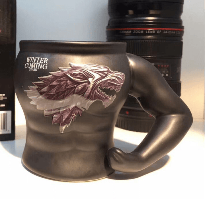 Game of Thrones Ceramic Muscle Mug Coffee Cup Personality Muscle Man Funny Cartoon Man Modeling Cup - MRSLM