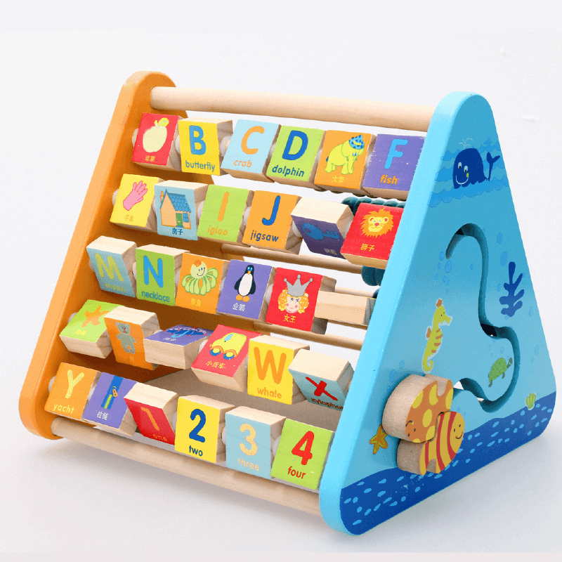 Wooden Five-Sided Learning Frame Abacus Frame - MRSLM