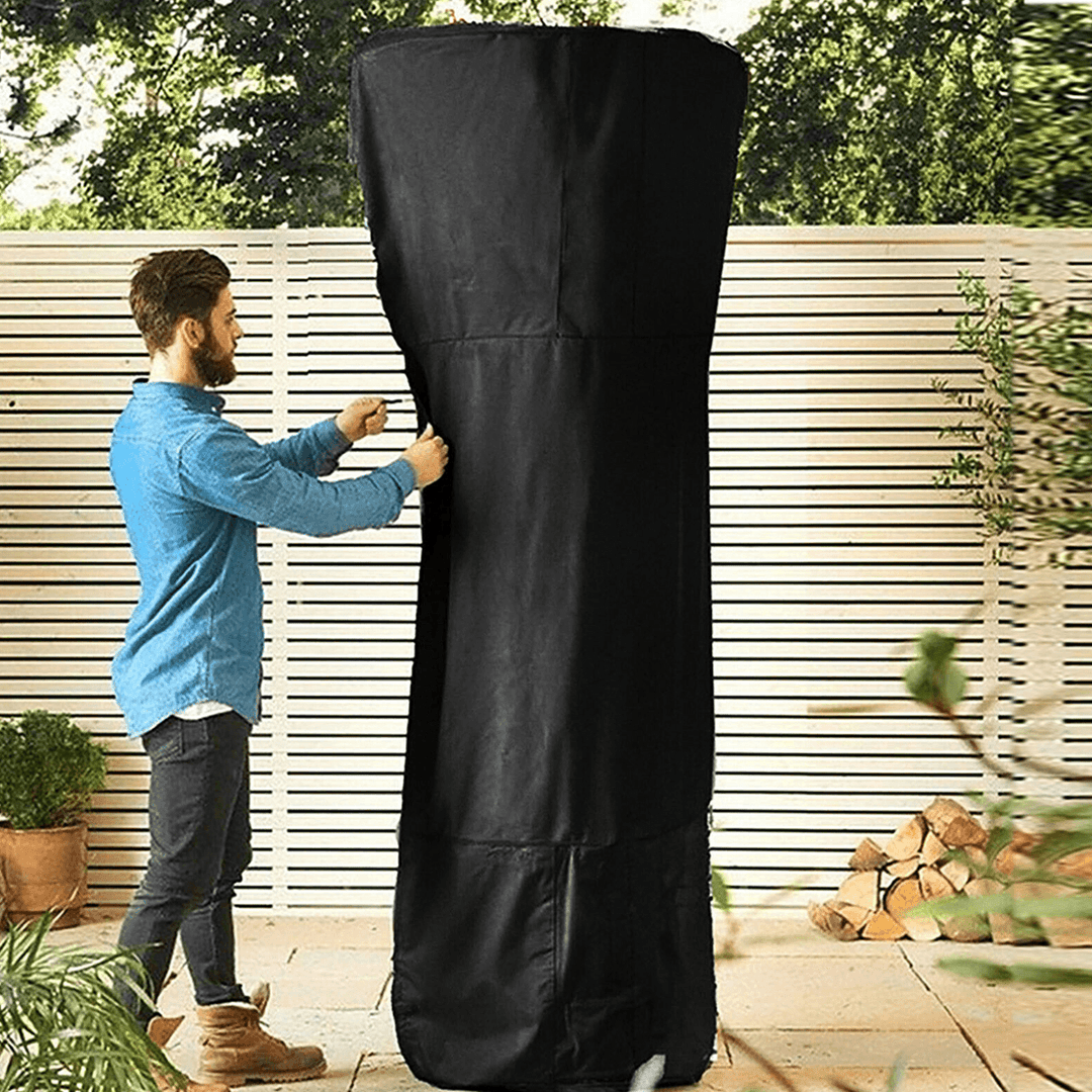 Outdoor Garden Patio Heater Dust Protective Cover Waterproof Furniture Protector Winter Heater Cover 210D Oxford Cloth - MRSLM