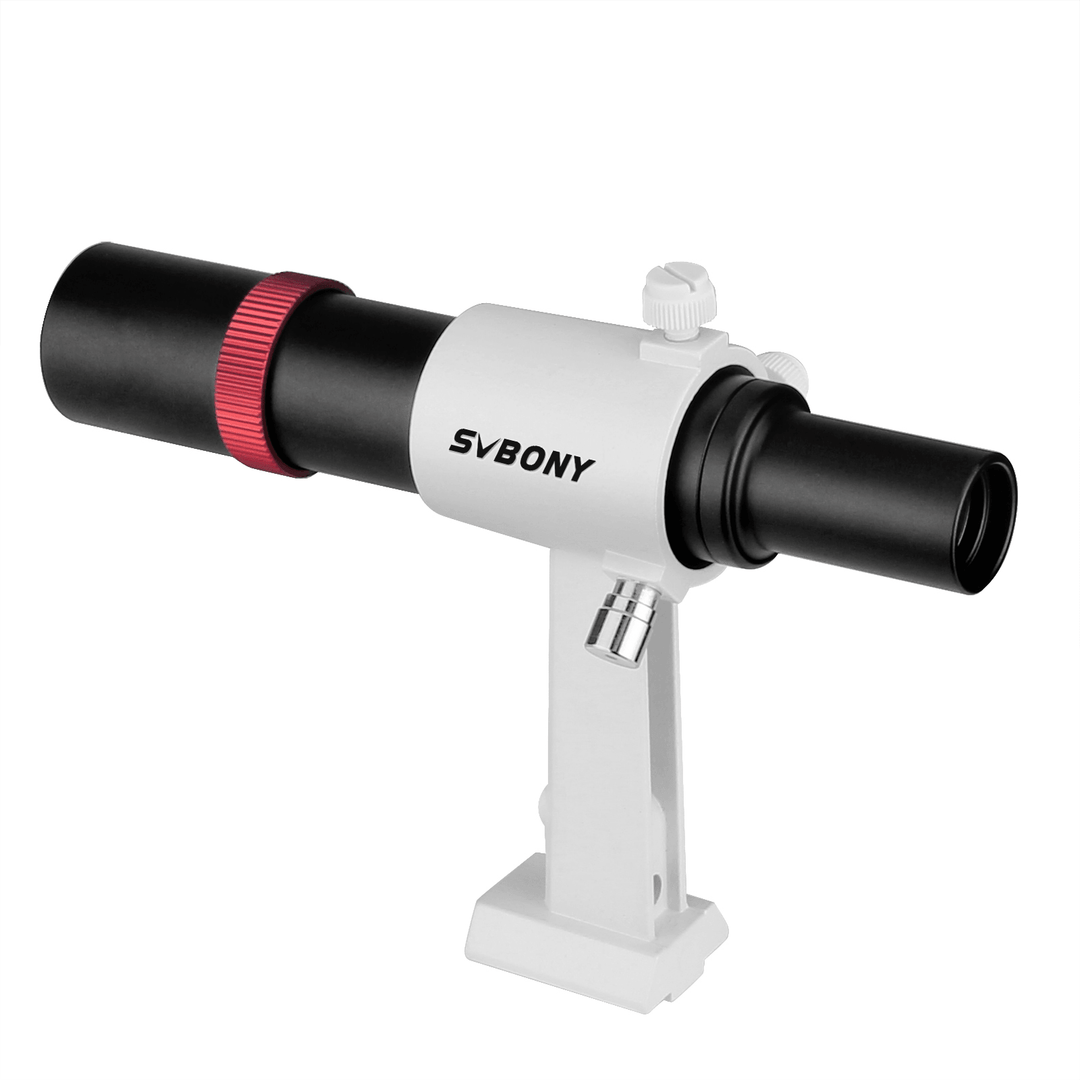 SVBONY SV182 6X30 Metal Finderscope for Astronomy Telescope with Crosshairs and Bracket - MRSLM