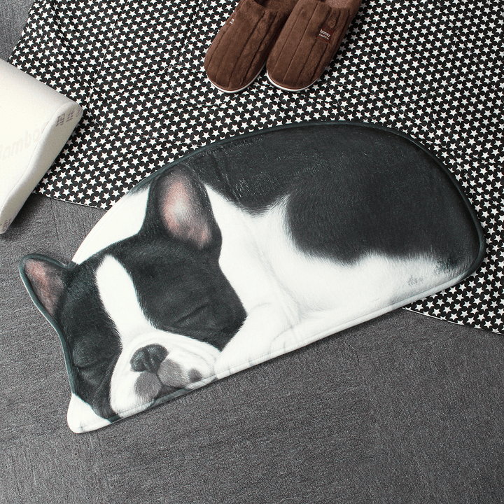 3D Cute Dog Pattern Doormat Indoor Print Door Mat Suedel Floor Rugs - MRSLM