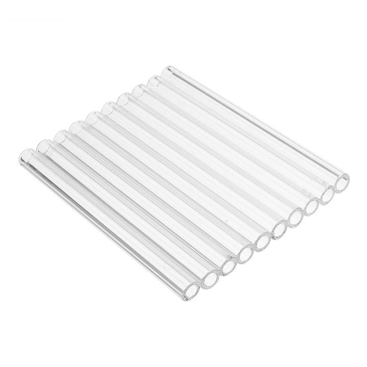 10Pcs Length 100Mm OD 7Mm 2Mm Thick Wall Borosilicate Glass Blowing Tube Lab Factory School Home - MRSLM