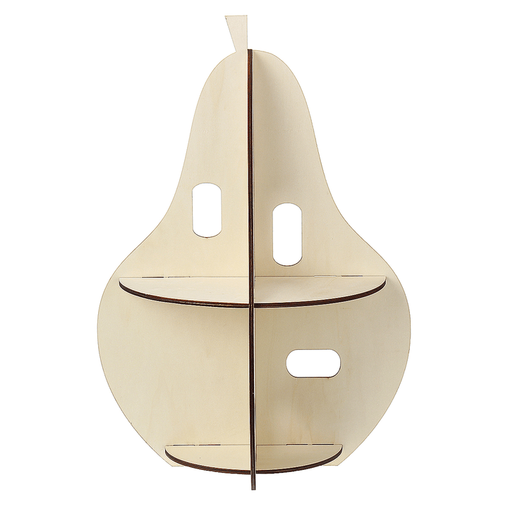 Wooden Rack Pear-Shaped Racks Display Craft Shelf Home Decorations Nordic Style Gift - MRSLM