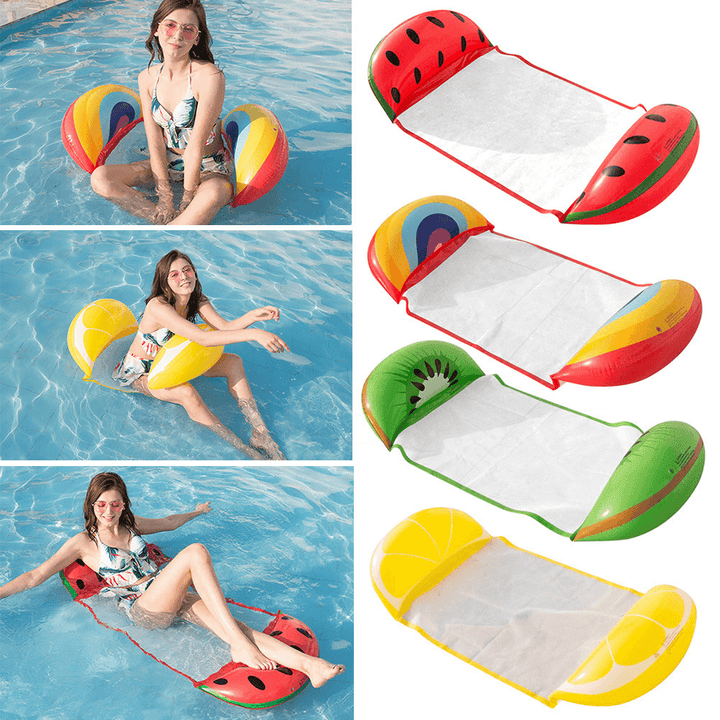 Swimming Pool Hammock Water Floating Bed Fruit Chair Inflatable Lounge Summer Water Sport Toys - MRSLM