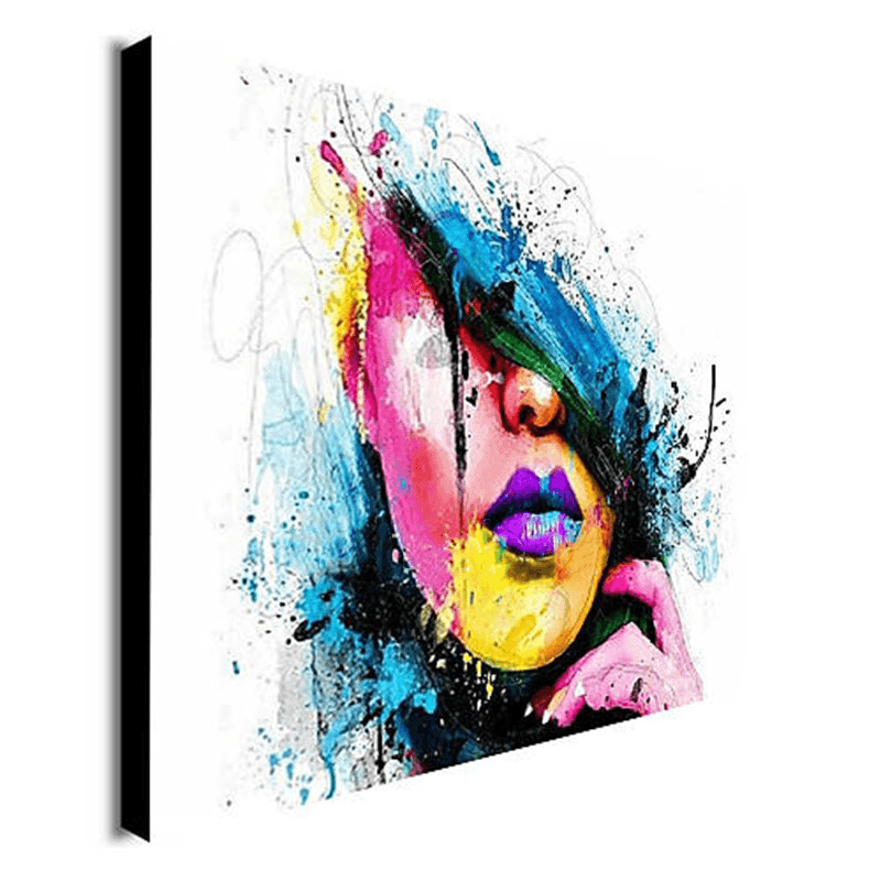 Hand Painted Oil Paintings People Modern Stretched on Canvas Wall Art for Home Decoration - MRSLM