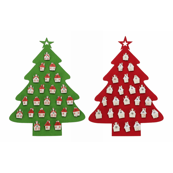 Christmas Decorations Santa Claus Calendar Tree Clips Pendant Hanging Decor - MRSLM