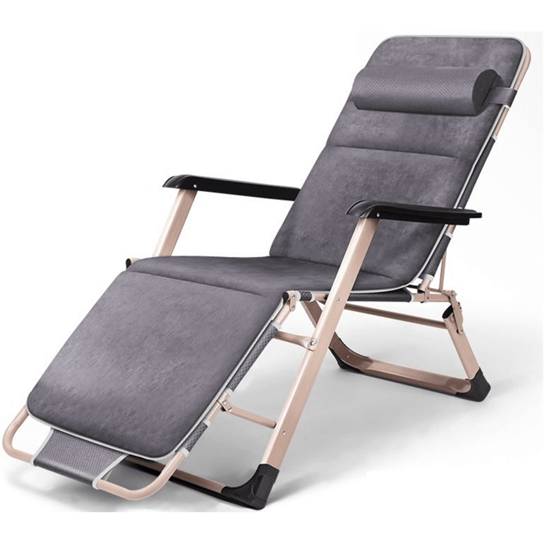 Folding Reclining Chair Dual Purpose as Beds Expand with Foot Pad for Beach - MRSLM