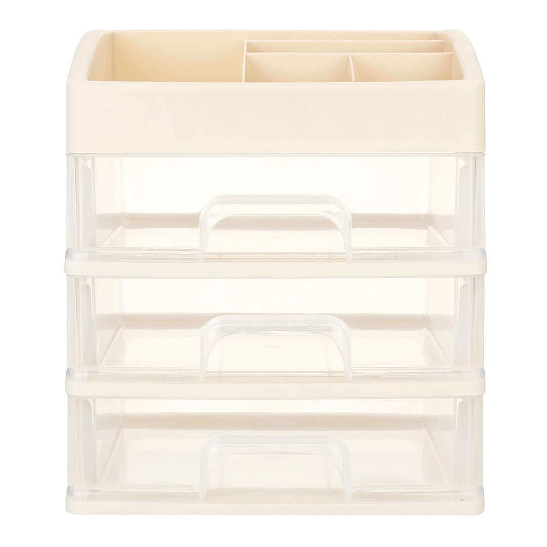 1/2/3 Layers Plastic Desktop Organizer Drawer Makeup Holder Box Make Sundry Storage Box Container - MRSLM