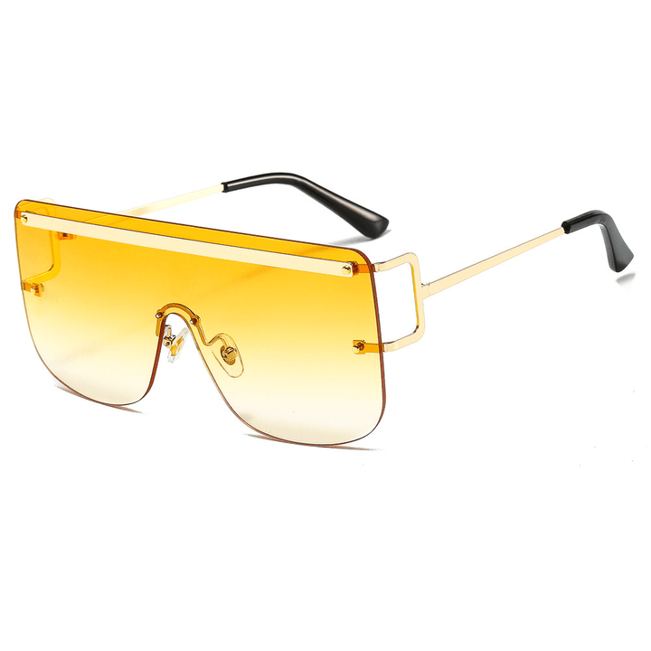 New European and American Cross-Border Frameless One-Piece Sunglasses - MRSLM