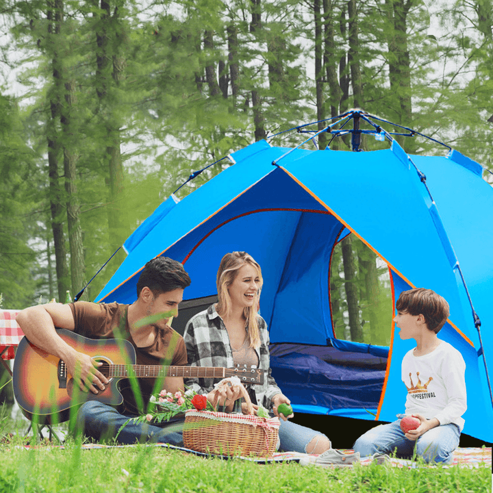 Ipree® 3-5 People Waterproof Camping Tent 210T PU Fabric UV Protectionof Tent for Outdoor Travel Hiking Camping - MRSLM