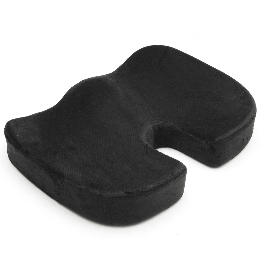 Office Chair Seat Cushion Car Seat Pillow Tailbone Memory Foam Soft Support - MRSLM