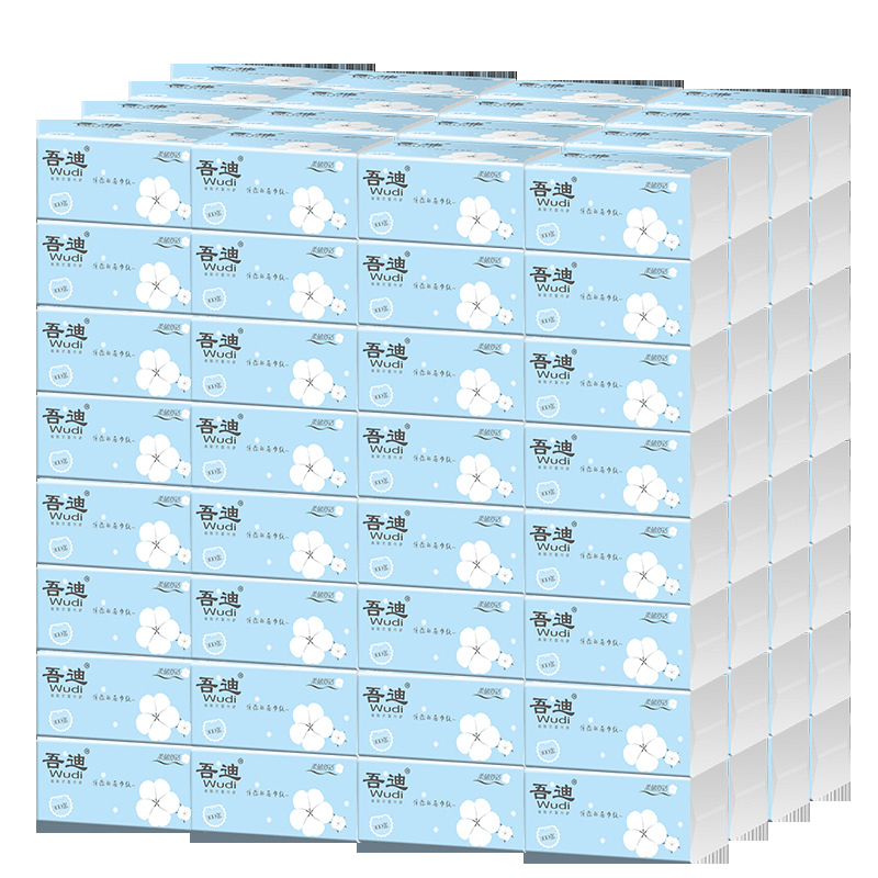 WUDI 30 Packs Natural Wood Facial Tissue Advanced Soft & Strong Cleaning Baby Camping Meal Toilet Paper Box - MRSLM