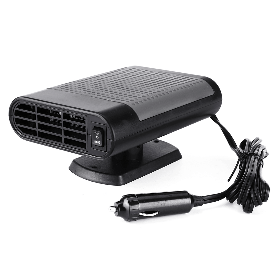 2 in 1 Portable Car Heater Cooler Fan 12V/24V Air Warmer Windscreen Demister Defroster - MRSLM