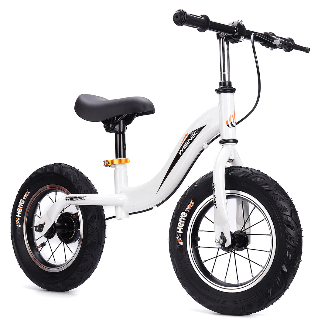 Carbon Steel No Pedal Kids Bike with Hand Brake for Beginner Rider Training Toddler Balance Bike Adjustable Seat Walker Scoot Bicycle - MRSLM