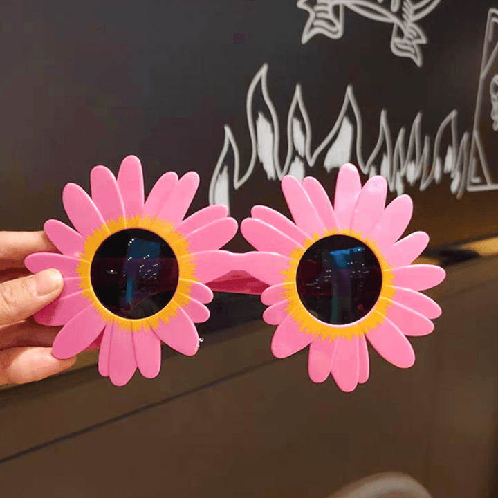 Daisy Sunglasses Birthday Party Glasses Pink White - MRSLM