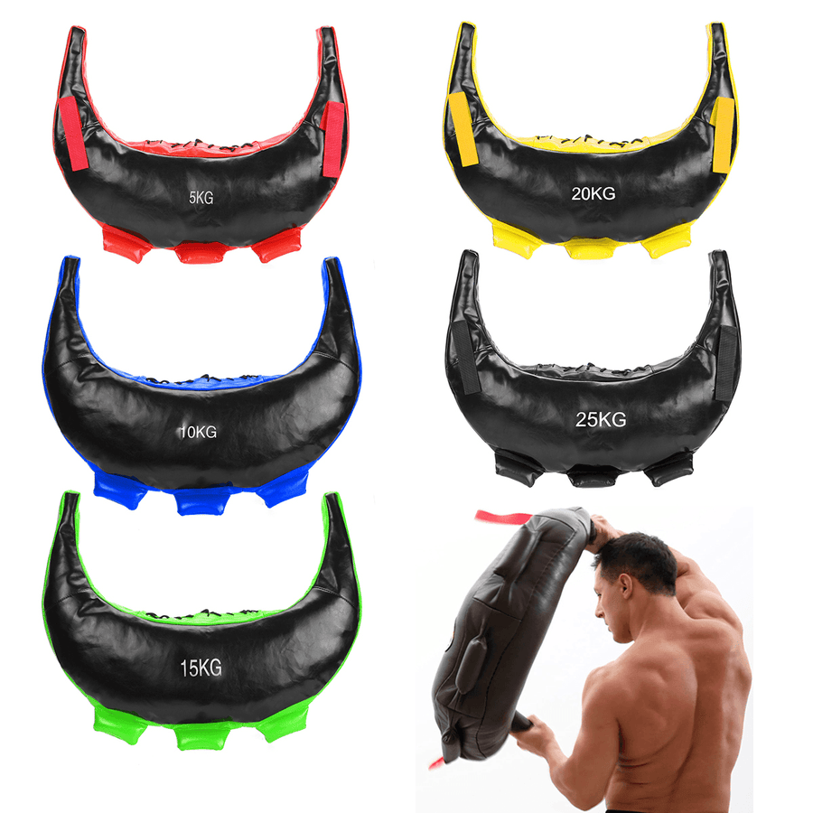 5-25Kg Indoor Fitness Bulgarian Power Bag Sports Training Boxing Punching Sand Bag Empty Sandbags for Indoor Sports Training - MRSLM