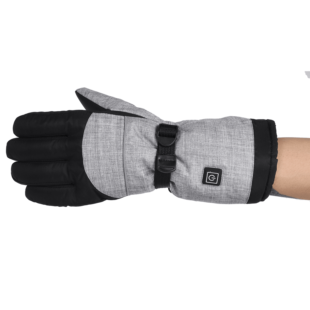 Motorcycle Electric Heated Gloves 3 Gear Temperature Winter Warm Sport Battery Waterproof Windproof - MRSLM