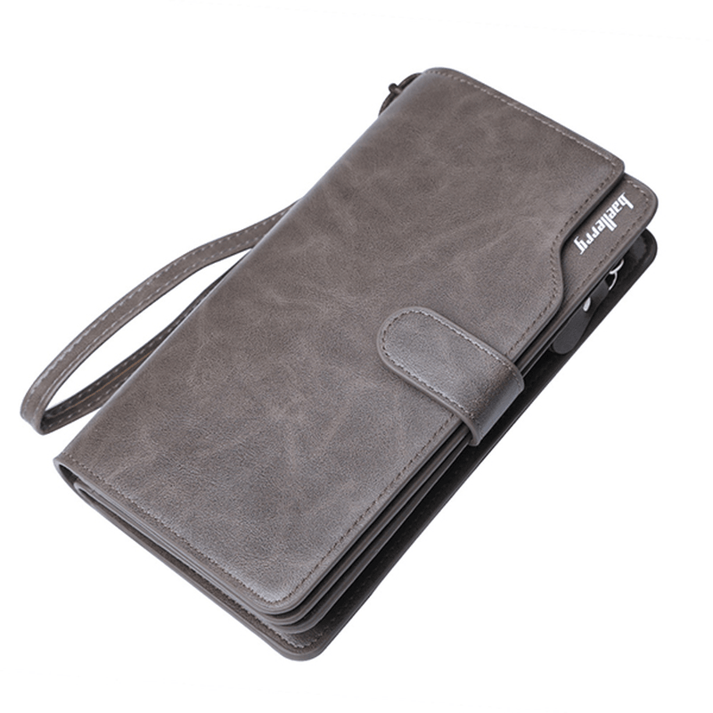 Men Zipper Tri-Fold Large-Capacity Business Wallet Card Holder Clutch Bag - MRSLM