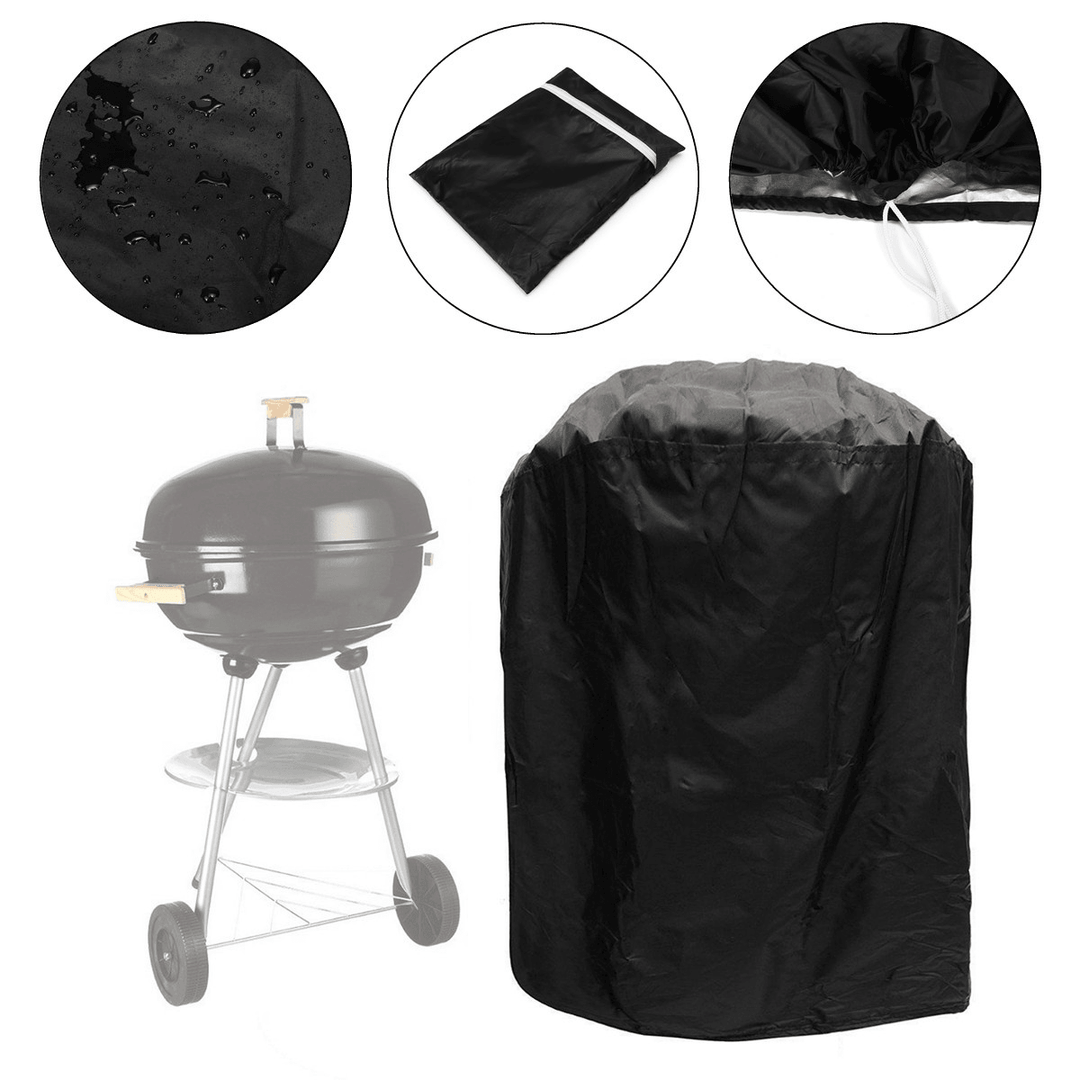 Outdoor Waterproof round Kettle BBQ Grill Barbecue Cover Protector UV Resistant - MRSLM