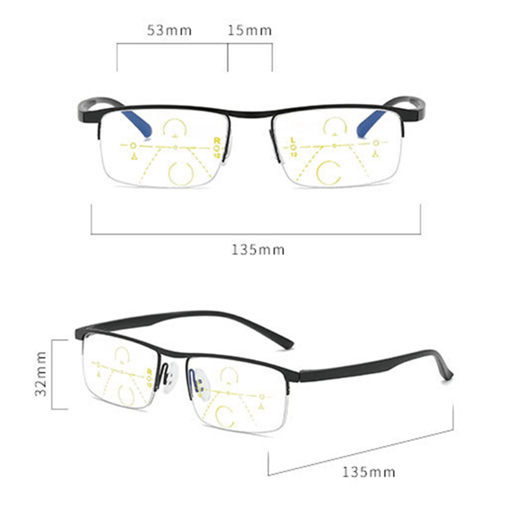 Anti-Fatigue Flexible Vogue Computer Square Reading Glasses - MRSLM